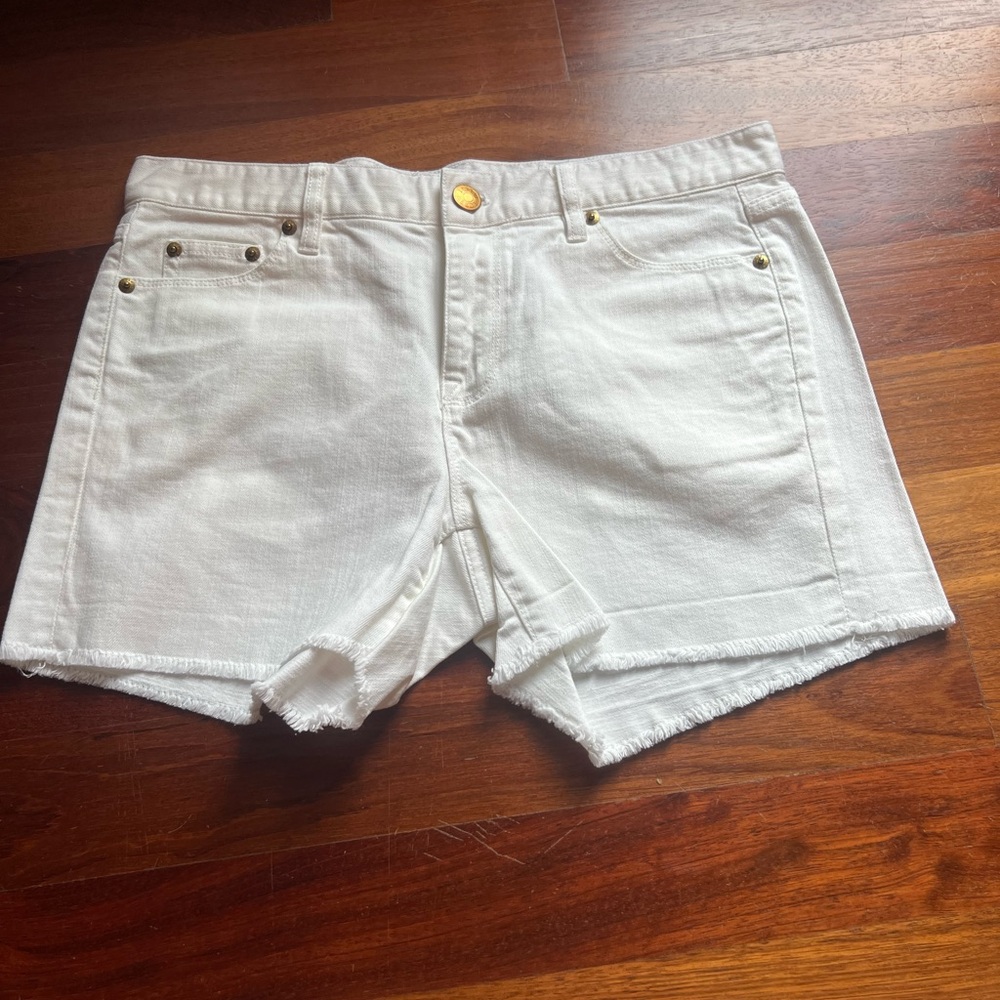 J Crew White Denim Shorts